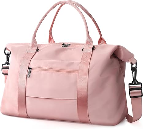 Travel Duffle Bag, Waterproof Weekender Bag Carry On Tote Bags for Women, Duffel Bag Sport Gym Bag for Men, Hospital Bag for Labor and Delivery, Overnight Bag Luggage Bag with Trolley Sleeve
