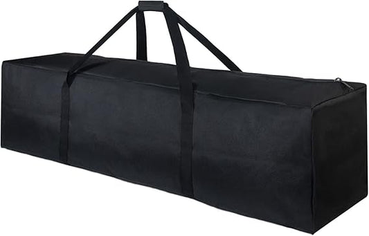 46 Inch Extra Large Zippered Duffel Bag for Travel Camping Sports Equipment Storage, Waterproof Foldable Luggage Bag with Padded Handles