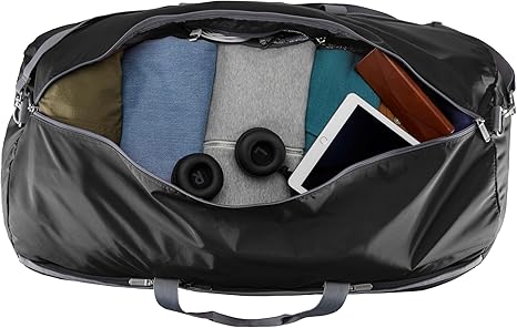 32" Extra Large Foldable Duffle Bag for Travel & Storage, with Exterior/Interior Zippered Pockets, Lightweight/Durable Nylon Material, 50-LBS Capacity, 9254 Cubic Inch (150L), Black