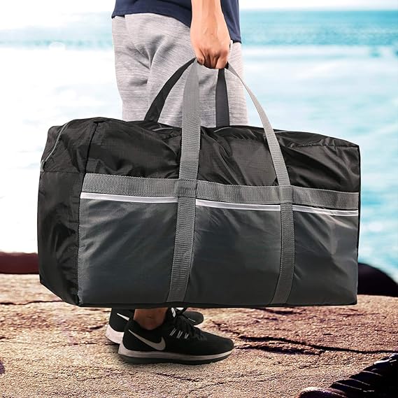 Foldable Travel Bag, Large Sports Bag, 75L/96L/100L, Lightweight Waterproof Tote Bag